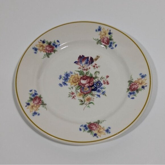Syracuse China Colonial Floral Salad Plate Vintage - Picture 5 of 10